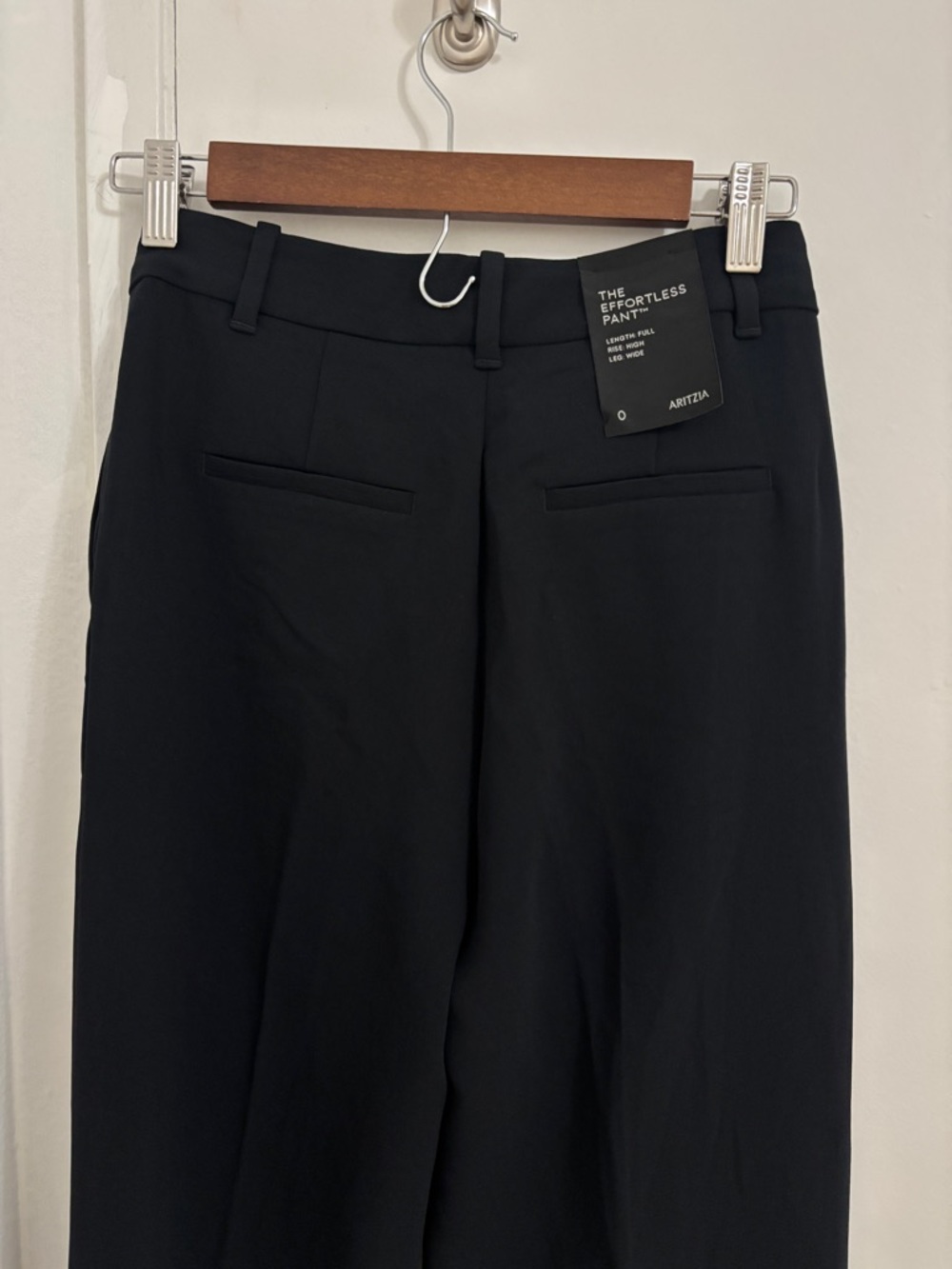 Aritzia WILFRED The Effortless Pant - Crepette | Black | Size 0